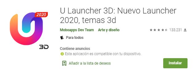 U launcher 3D